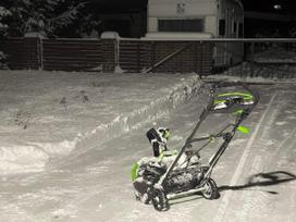 sniego valytuvas - SNIEGO VALYTUVAS Greenworks gd40stUBX 40V, 2X4Ah (su akum. ir krov.) - 4 nuotrauka