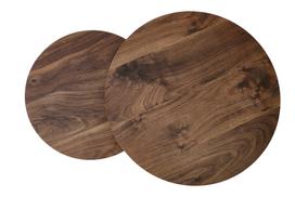 kava kava - Halmar Kavos staliukų komplektas Oreo, juoda/riešuto (Black/Walnut), 53 cm x 53 cm x 45 cm, 2 vnt. - 5 nuotrauka