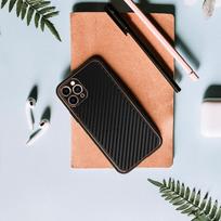 iphone telefonai - Tel Protect Leather Carbon dėklas skirtas Apple iPhone 11 Pro juodos spalvos - 4 nuotrauka