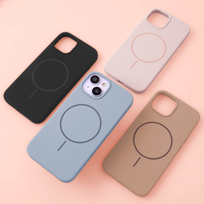 iphone 17 silicone case - TFO Silicone Thin Mag dėklas iPhone 17 Pro - Rudas (Brown) - 4 nuotrauka
