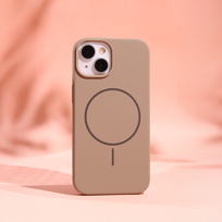 iphone 17 silicone case - TFO Silicone Thin Mag dėklas iPhone 17 Pro - Rudas (Brown) - 5 nuotrauka