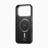 casop - Benks Magnetic Armor Pro Kevlar Metal Frame 600D Case Apple iPhone 17 Pro Juodas (Black) - 8 nuotrauka