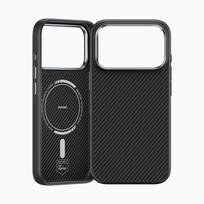 casop - Benks Magnetic Armor Pro Kevlar Metal Frame 600D Case Apple iPhone 17 Pro Juodas (Black) - 9 nuotrauka