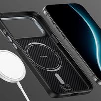 telefonu deklai - Benks "Magnetic Armor Pro Kevlar Case" skirtas Apple iPhone 17 Air Juodas (Black) - 4 nuotrauka