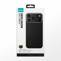 armor 17 pro - Benks "Montage Magnetic Armor Air Kevlar Case for Apple iPhone 17 Pro" Juodas (Black) - 2 nuotrauka