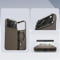 benks armor 17 pro - Benks Magnetic Armor Tint Kevlar 1000D Dėklas Apple iPhone 17 Pro - Aukso (Gold) - 3 nuotrauka