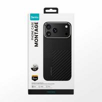armor 17 pro - Benks "Montage Magnetic Armor Pro Kevlar Case" Apple iPhone 17 Air Juodas (Black) - 2 nuotrauka