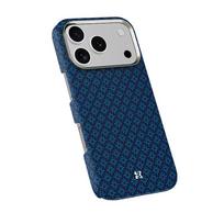 armor 17 pro - Benks Magnetic Armor Air Armor Grid Kevlar Dėklas Metaliniu Rėmeliu 600D (0070) skirtas Apple iPhone 17 Pro Max Mėlynas (Blue) - 8 nuotrauka