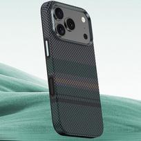 armor 17 pro - Benks Magnetic Armor Pro Aurora Kevlar 600D Case for Apple iPhone 17 Pro Max - Juodas (Black) - 7 nuotrauka