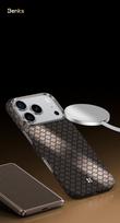 armor 17 pro - Benks "Magnetic Armor Air Armor Grid Kevlar Case Metal Frame 600D" Apple iPhone 17 Pro Max Auksinis (Gold) - 6 nuotrauka