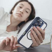 telefonu deklai iphone silikoniniai - Nillkin "Super Frosted Shield Pro" dėklas Apple iPhone 16 Mėlynas (Blue) - 4 nuotrauka
