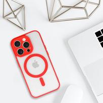 apple iphone 16 pro max magsafe - Topt "Acrylic Color MagSafe Case for Apple iPhone 16 Pro Max" Raudonas (Red) - 2 nuotrauka