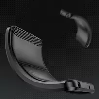 s26 ultra deklas - Dėklas Hurtel Carbon Case for Samsung Galaxy S26 Ultra - Juodas - 4 nuotrauka