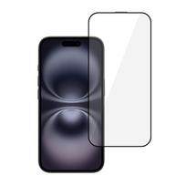 16 ekrano plevele - LCD apsauginis stikliukas 6D Apple iPhone 16 Plus juodas - 8 nuotrauka