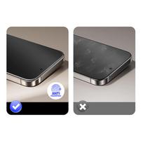 apsauginis stiklas s25 plus - Tel Protect Full Glue 6D Matt Grūdintas stiklas Samsung Galaxy S25 Plus Juodas (Black) - 7 nuotrauka