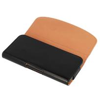 mini telefonai - Telone Viva Universal Eco Leather Belt Case For LG/Nokia/Samsung Black - 2 nuotrauka