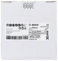 metalo slifavimo juosta - Šlifavimo diskelis BOSCH X-Lock, 125 mm, K 24 - 3 nuotrauka