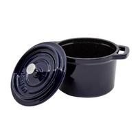 minoms - GRAND FEU Emaliuotas ketaus mini puodas 0,65 l Mėlynas (Blue) - 2 nuotrauka