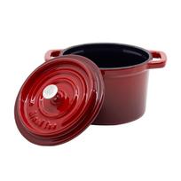 minoms - GRAND FEU Emaliuotas ketaus mini puodas 0,65 l Raudonas (Red) - 2 nuotrauka