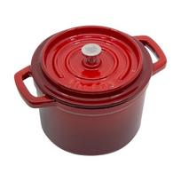 minoms - GRAND FEU Emaliuotas ketaus mini puodas 0,65 l Raudonas (Red) - 3 nuotrauka
