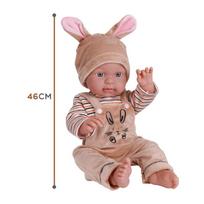 lele drabuziai - WOOPIE lėlė kūdikiui su zuikio drabužiais 46 cm - 3 nuotrauka