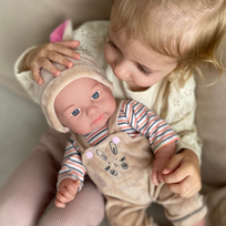 lele drabuziai - WOOPIE lėlė kūdikiui su zuikio drabužiais 46 cm - 4 nuotrauka