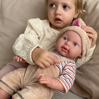 lele drabuziai - WOOPIE lėlė kūdikiui su zuikio drabužiais 46 cm - 6 nuotrauka