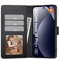 telefonai xiaomi 15 - Tech-Protect Wallet Xiaomi Redmi Note 15 Pro+ Plus 5G Matinė Juoda (Matte Black) - 5 nuotrauka