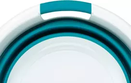sulankstomas skalbiniu krepsys - Skalbinių dėžė Beldray Laundry Basket, 37 l, mėlyna/balta - 3 nuotrauka