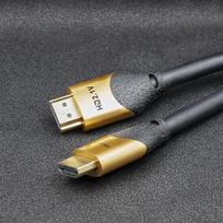 hdmi laidas - Qoltec 50355 HDMI v2.1 kabelis Itin didelės spartos 8K ,  60Hz ,  28AWG ,  Auksas ,  2m - 5 nuotrauka