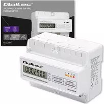 meter - Qoltec Trifazis elektros skaitiklis 50978 400V 100A DIN bėgiui - 9 nuotrauka