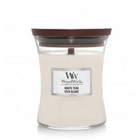 woodwick 453 zvakes - WoodWick White Teak Scented Candle kvapioji žvakė, 453.6 g - 2 nuotrauka