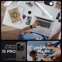 spigen iphone 15 pro ultra hybrid - Spigen "Ultra Hybrid MAG MagSafe iPhone 15 Pro" Black Zero One - 8 nuotrauka