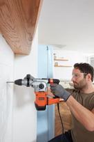 smuginis - Perforatorius Black & Decker BEHS03K-QS; 3,7 J; SDS-plus - 3 nuotrauka