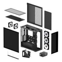 pc case - Arctic Xtender VG Mirror Juodas (Black) - 4 nuotrauka