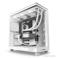 nzxt korpusas - Nzxt H6 Flow White - 5 nuotrauka