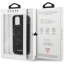 iphone 12 mini dekliukas - Nugarėlės dėklas Guess iPhone 12 5.4''PC/TPU Marble Cover Black - 2 nuotrauka