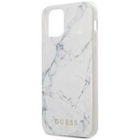 iphone 12 mini dekliukas - Dėklas Guess Marble for iPhone 12, balta - 4 nuotrauka