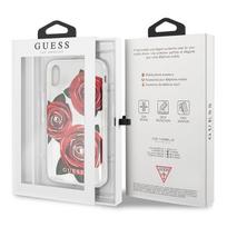 apple telefono dekliukai - Guess Flower Desire Hard Back Case For Apple iPhone X Transparent - 2 nuotrauka