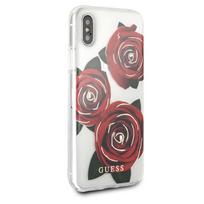 apple telefono dekliukai - Guess Flower Desire Hard Back Case For Apple iPhone X Transparent - 5 nuotrauka