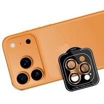 iphone 17 ekrano apsauga - 3mk Lens Protection Pro Tempered Glass for iPhone 17 Pro / 17 Pro Max - Orange - 5 nuotrauka
