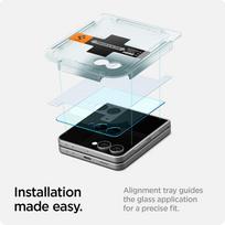 *8 2 - Spigen Glas.tR EZ Fit Samsung Galaxy Z Flip 7 Clear 2-pack - 6 nuotrauka