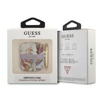 airpods senukai - Guess TPU Flower Print Case for Airpods 1/ 2 Purple - 2 nuotrauka