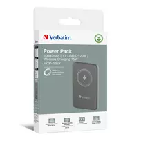 10000 power bank - Verbatim Charge 'n' Go Magnetic Wireless Power Bank 10000mAh, pilka - 5 nuotrauka
