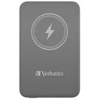 10000 power bank - Verbatim Charge 'n' Go Magnetic Wireless Power Bank 10000mAh, pilka - 6 nuotrauka