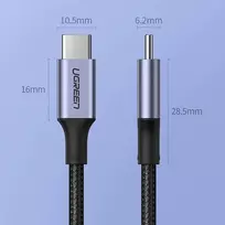 adapteriai type c - Ugreen USB Type C to USB Type C cable 5A 100W Power Delivery 1.5m Gray - 5 nuotrauka