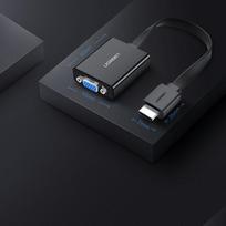 mini hdmi adapteris - Ugreen MM103 25cm Black - 3 nuotrauka