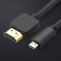 micro hdmi to hdmi cable - Ugreen HD127 Micro HDMI to HDMI Cable 3m Juodas (Black) - 8 nuotrauka