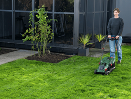 ermitazas akumuliatorines zoliapjoves - Bosch Rotak 18V-32, 1x4Ah - 5 nuotrauka