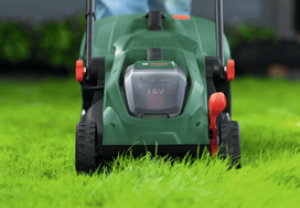 ermitazas akumuliatorines zoliapjoves - Bosch Rotak 18V-32, 1x4Ah - 6 nuotrauka